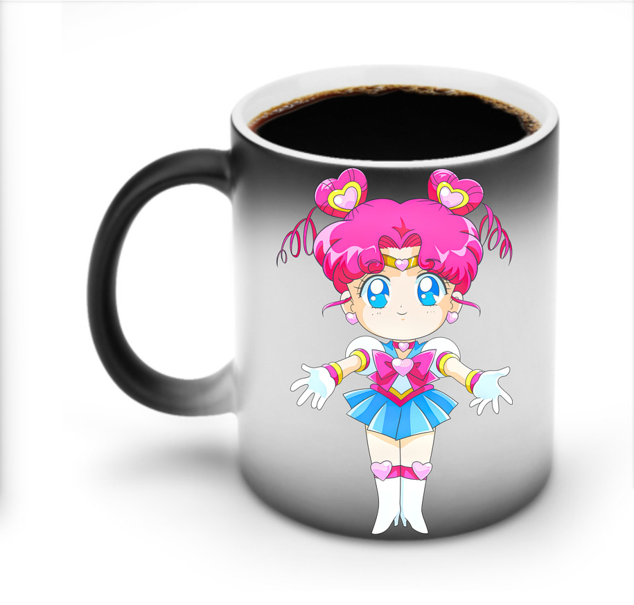 （画像用） 美少女戦士セーラームーン ちびうさ Sailor Moon Chibiusa Tsukino Usagi Small Lady Serenity 温度変色マグカップ
