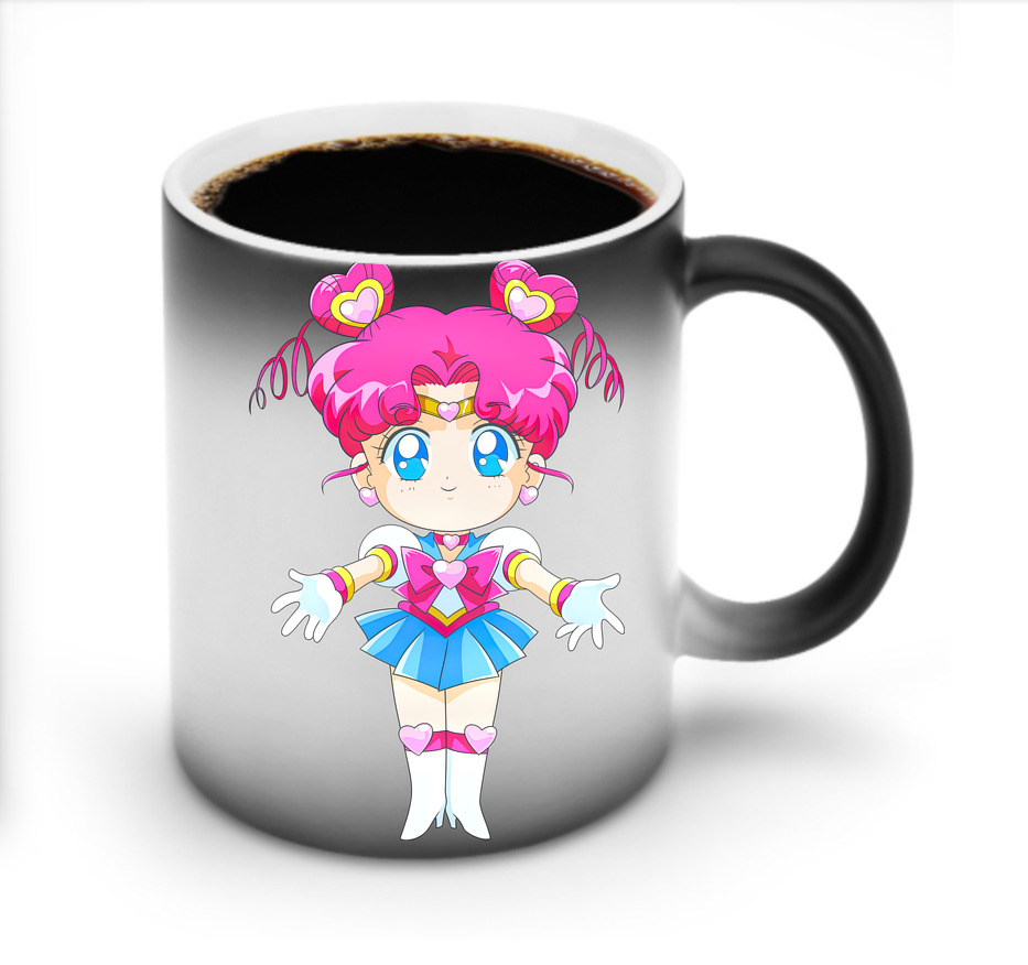 （画像用） 美少女戦士セーラームーン ちびうさ Sailor Moon Chibiusa Tsukino Usagi Small Lady Serenity 温度変色マグカップ