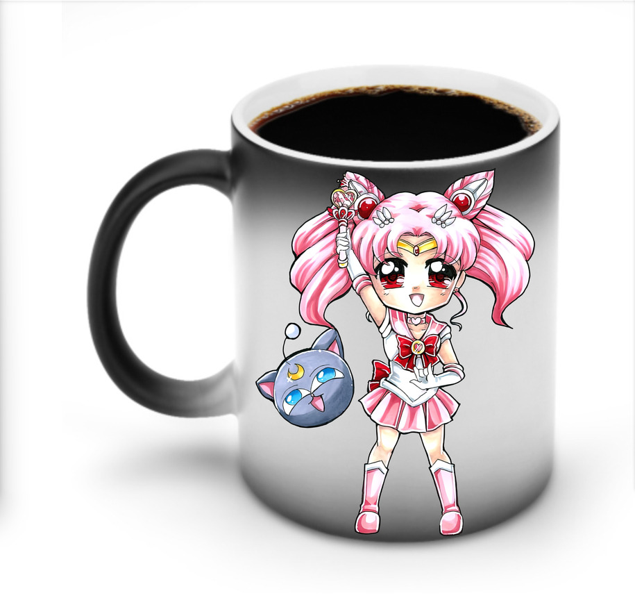 （画像用） 美少女戦士セーラームーン ちびうさ Sailor Moon Chibiusa Tsukino Usagi Small Lady Serenity 温度変色マグカップ