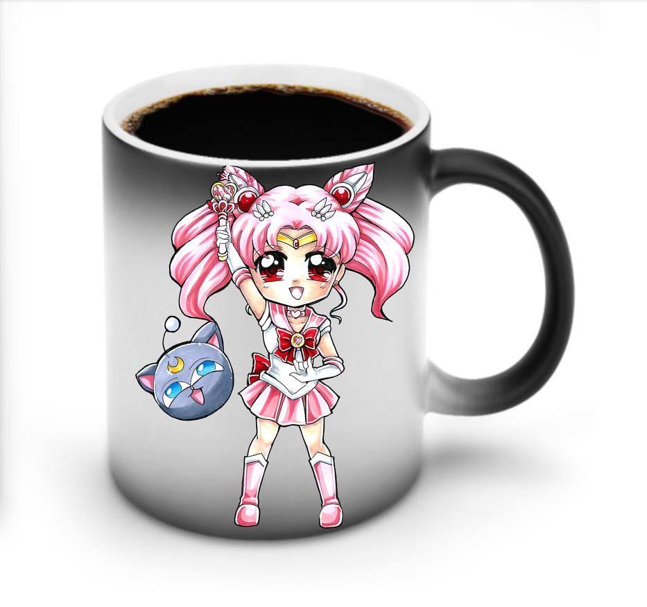 （画像用） 美少女戦士セーラームーン ちびうさ Sailor Moon Chibiusa Tsukino Usagi Small Lady Serenity 温度変色マグカップ