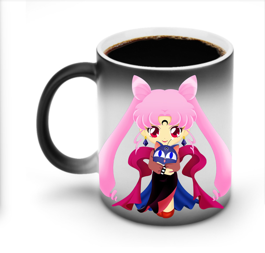 （画像用） 美少女戦士セーラームーン ちびうさ Sailor Moon Chibiusa Tsukino Usagi Small Lady Serenity 温度変色マグカップ