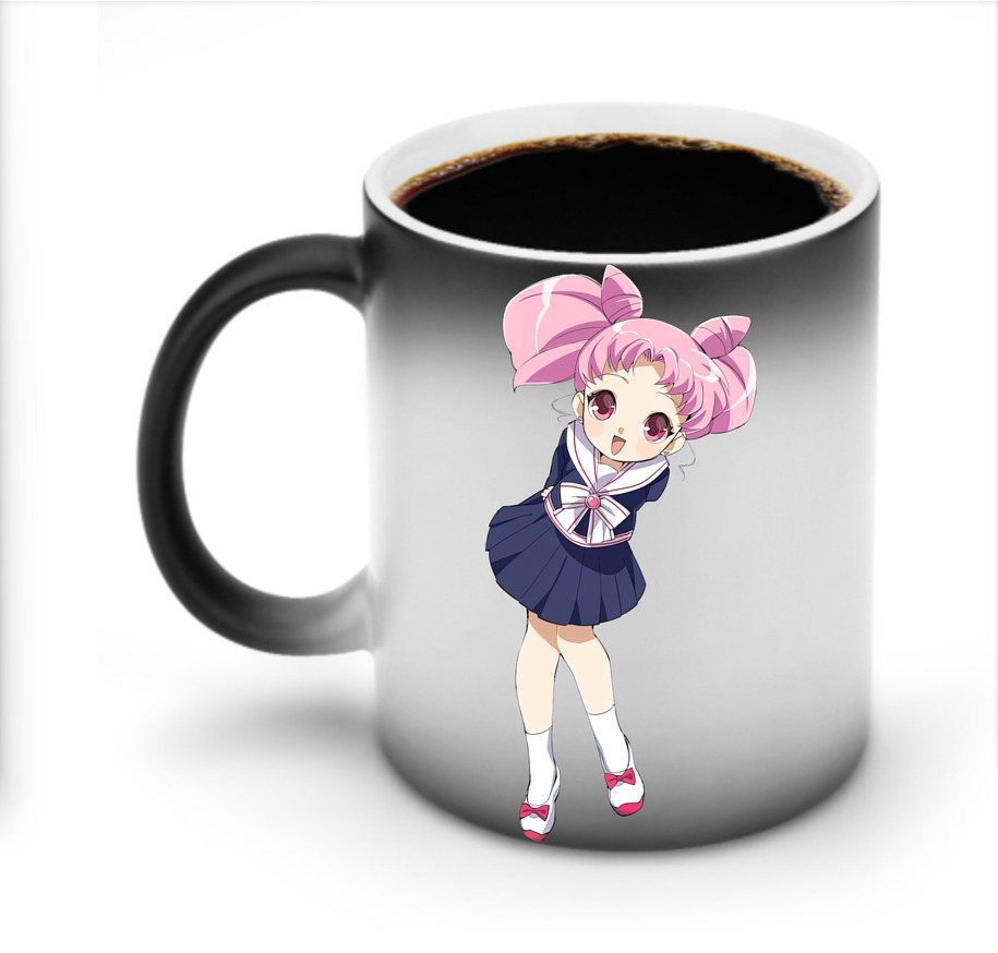 （画像用） 美少女戦士セーラームーン ちびうさ Sailor Moon Chibiusa Tsukino Usagi Small Lady Serenity 温度変色マグカップ