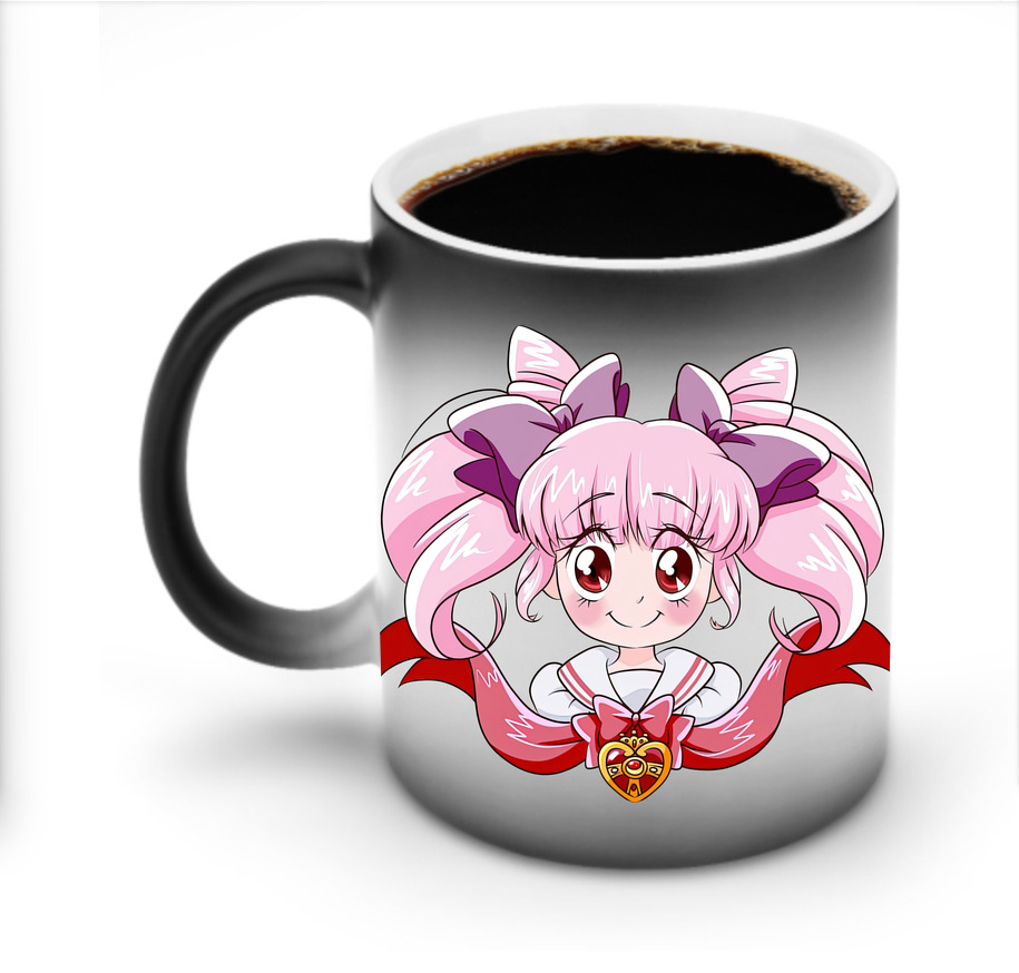 （画像用） 美少女戦士セーラームーン ちびうさ Sailor Moon Chibiusa Tsukino Usagi Small Lady Serenity 温度変色マグカップ