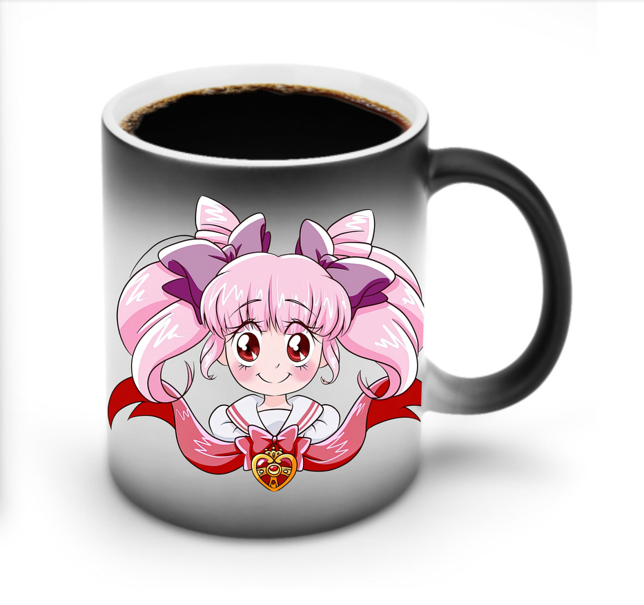 （画像用） 美少女戦士セーラームーン ちびうさ Sailor Moon Chibiusa Tsukino Usagi Small Lady Serenity 温度変色マグカップ