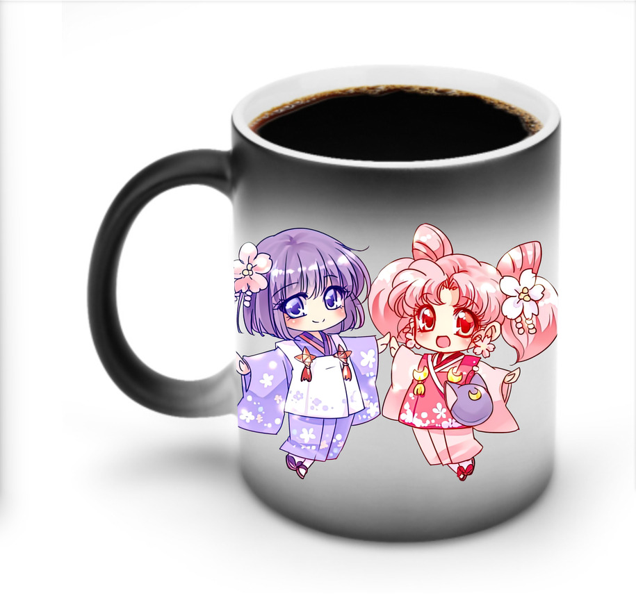 （画像用） 美少女戦士セーラームーン ちびうさ Sailor Moon Chibiusa Tsukino Usagi Small Lady Serenity 温度変色マグカップ
