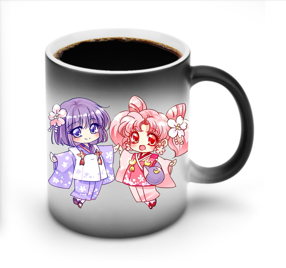 （画像用） 美少女戦士セーラームーン ちびうさ Sailor Moon Chibiusa Tsukino Usagi Small Lady Serenity 温度変色マグカップ