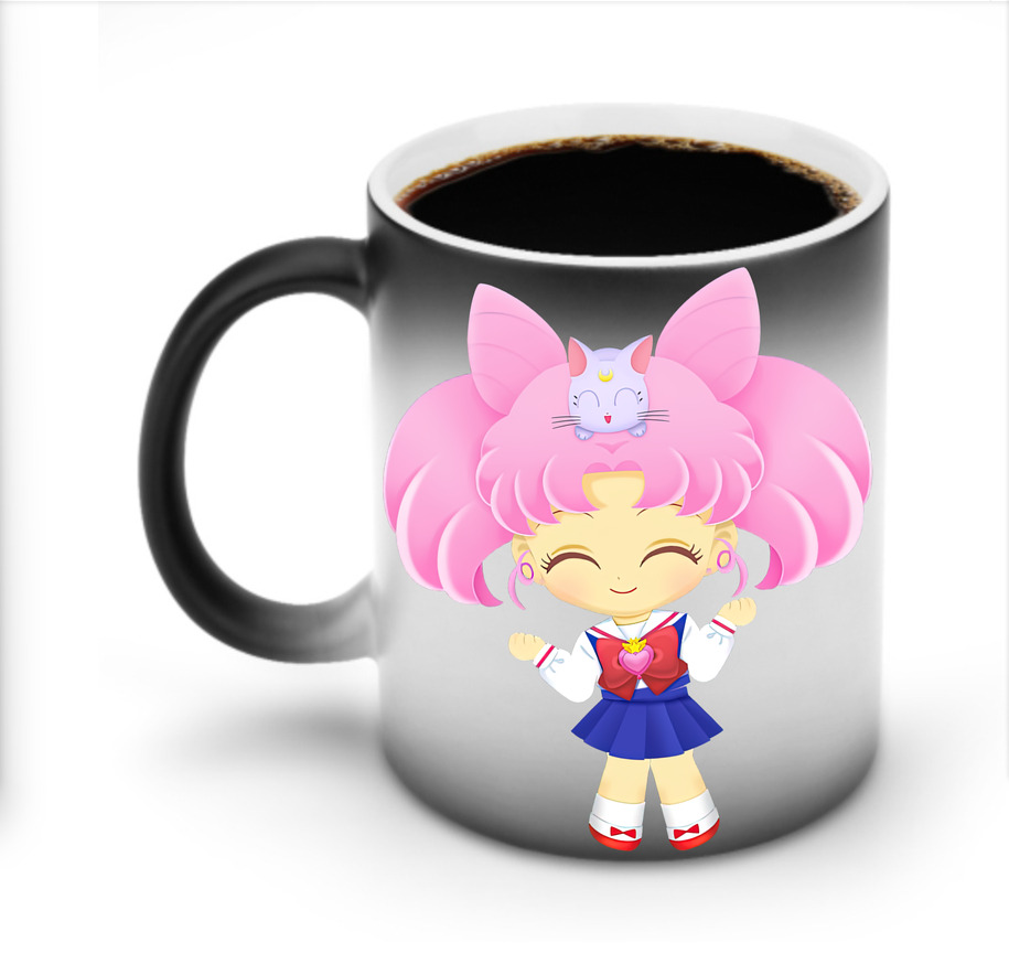 （画像用） 美少女戦士セーラームーン ちびうさ Sailor Moon Chibiusa Tsukino Usagi Small Lady Serenity 温度変色マグカップ