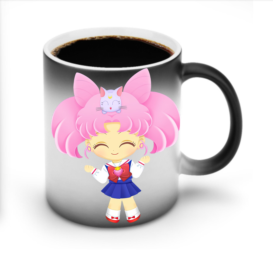 （画像用） 美少女戦士セーラームーン ちびうさ Sailor Moon Chibiusa Tsukino Usagi Small Lady Serenity 温度変色マグカップ