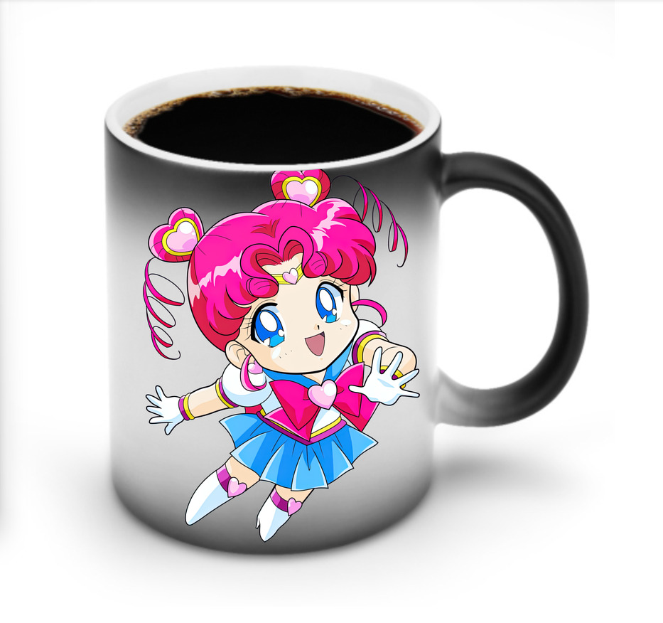 （画像用） 美少女戦士セーラームーン ちびうさ Sailor Moon Chibiusa Tsukino Usagi Small Lady Serenity 温度変色マグカップ