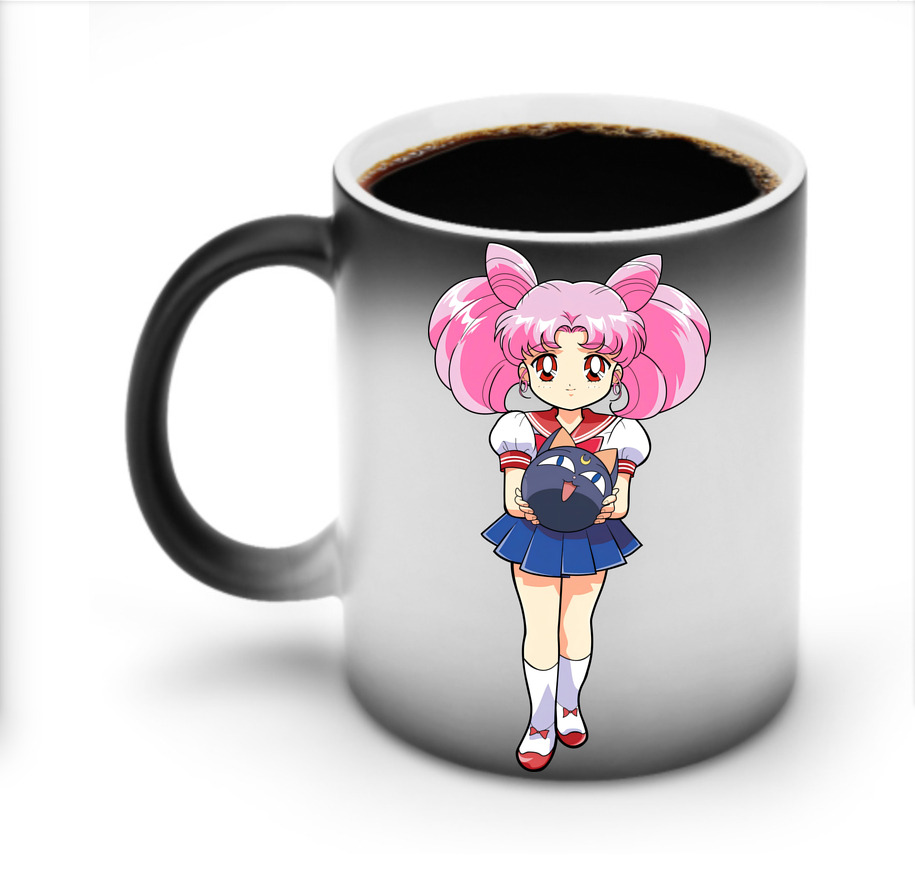 （画像用） 美少女戦士セーラームーン ちびうさ Sailor Moon Chibiusa Tsukino Usagi Small Lady Serenity 温度変色マグカップ