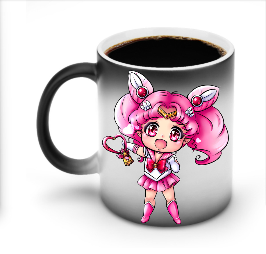 （画像用） 美少女戦士セーラームーン ちびうさ Sailor Moon Chibiusa Tsukino Usagi Small Lady Serenity 温度変色マグカップ