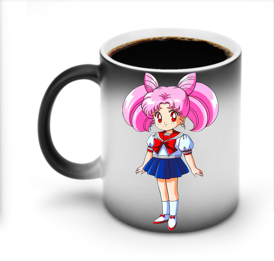 （画像用） 美少女戦士セーラームーン ちびうさ Sailor Moon Chibiusa Tsukino Usagi Small Lady Serenity 温度変色マグカップ