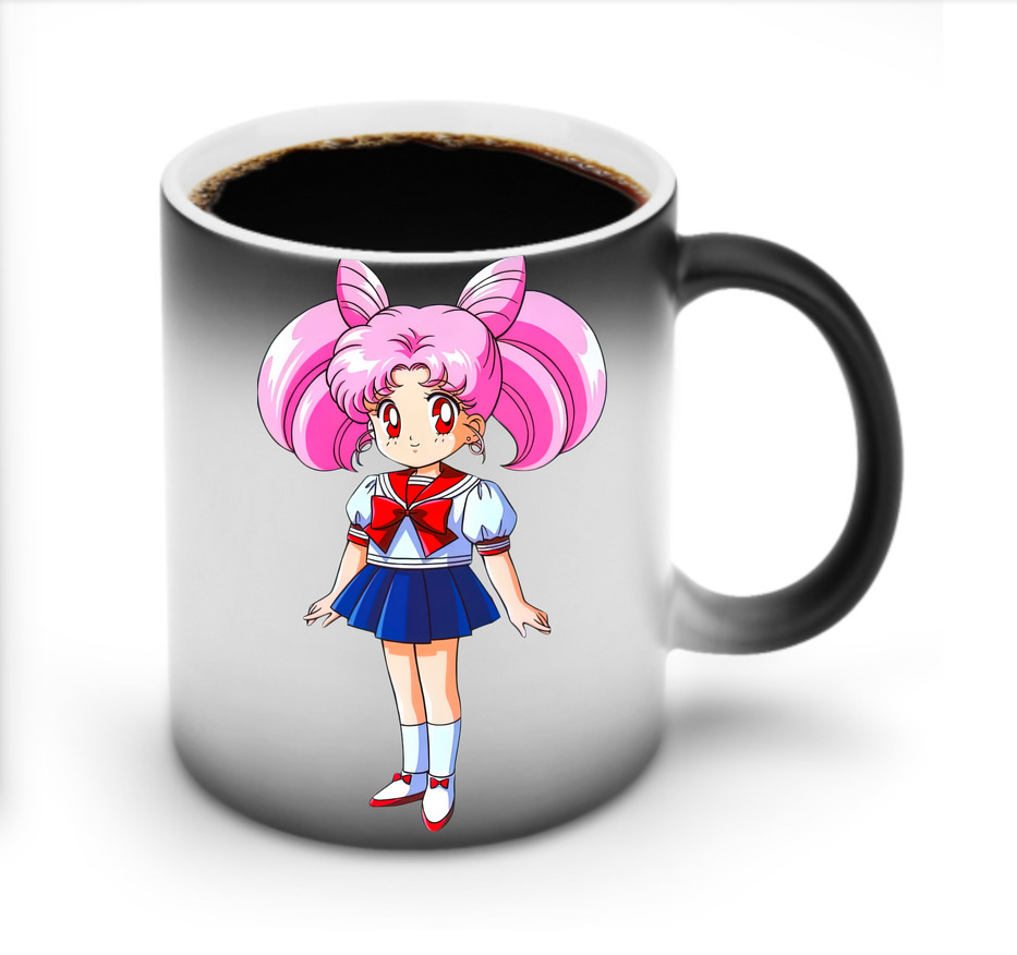 （画像用） 美少女戦士セーラームーン ちびうさ Sailor Moon Chibiusa Tsukino Usagi Small Lady Serenity 温度変色マグカップ
