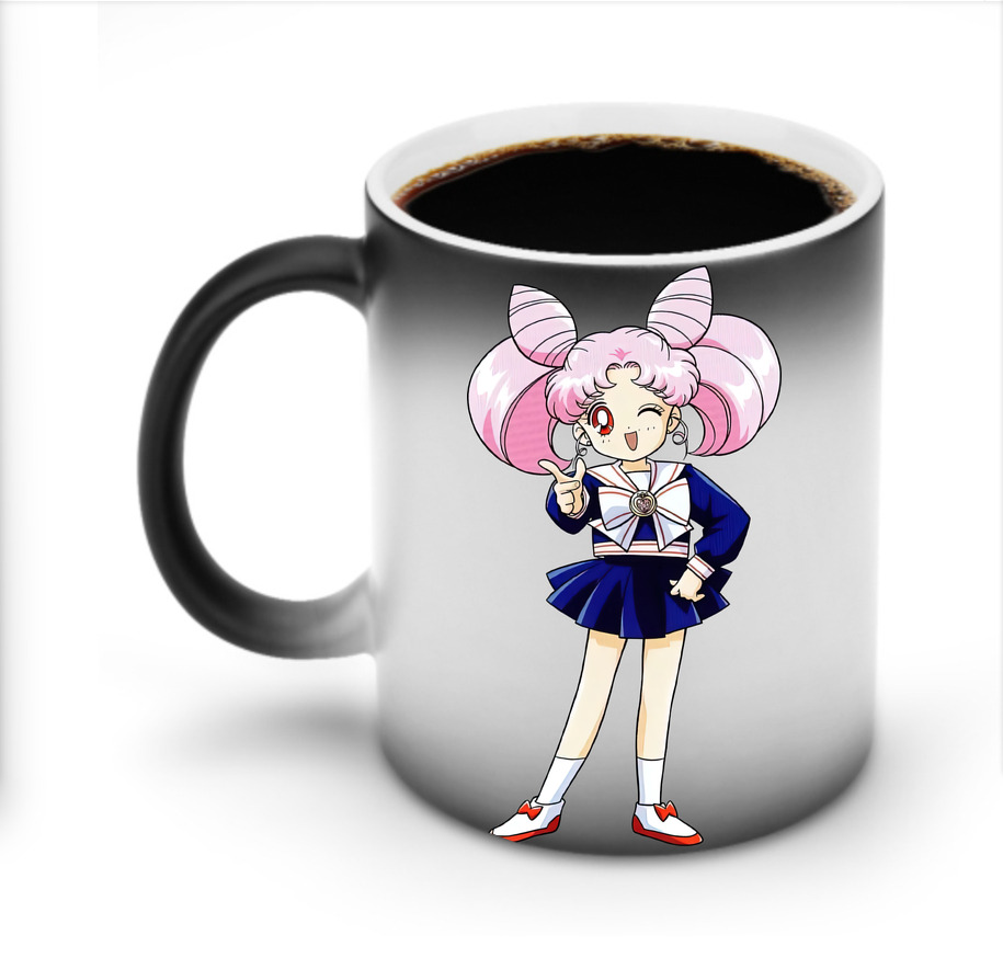 （画像用） 美少女戦士セーラームーン ちびうさ Sailor Moon Chibiusa Tsukino Usagi Small Lady Serenity 温度変色マグカップ