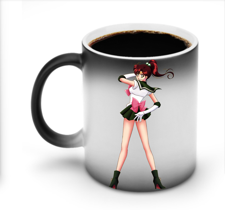 （画像用） 美少女戦士セーラームーン 木野 まこと きの まこと Sailor Moon Kino Makoto （セーラージュピター；Sailor Jupiter） 温度変色マグカップ