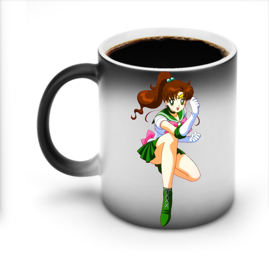 （画像用） 美少女戦士セーラームーン 木野 まこと きの まこと Sailor Moon Kino Makoto （セーラージュピター；Sailor Jupiter） 温度変色マグカップ