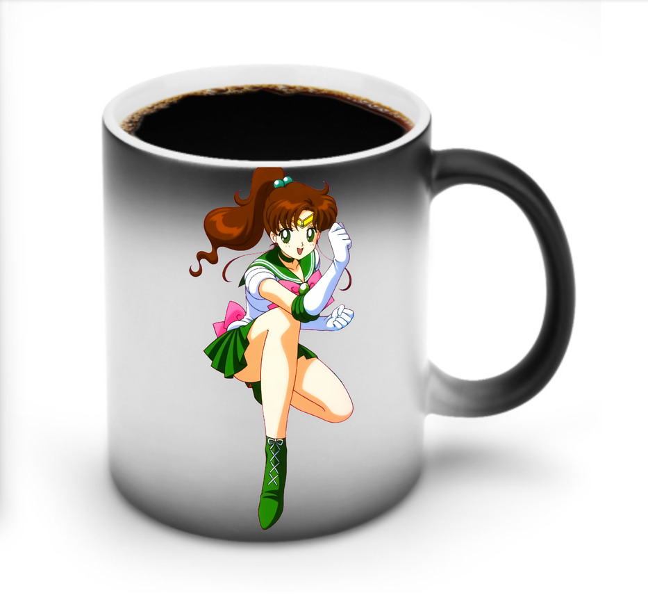 （画像用） 美少女戦士セーラームーン 木野 まこと きの まこと Sailor Moon Kino Makoto （セーラージュピター；Sailor Jupiter） 温度変色マグカップ
