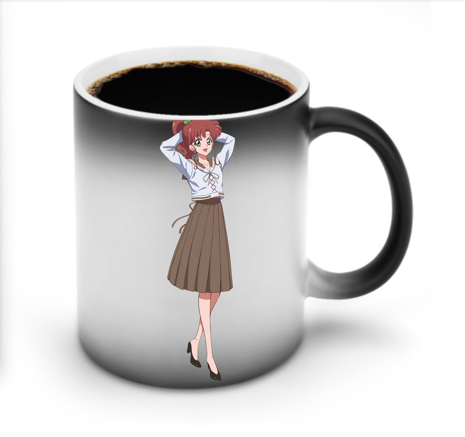（画像用） 美少女戦士セーラームーン 木野 まこと きの まこと Sailor Moon Kino Makoto （セーラージュピター；Sailor Jupiter） 温度変色マグカップ