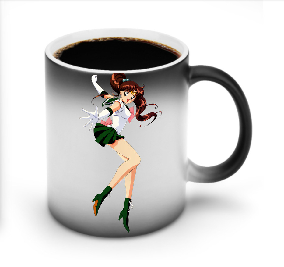 （画像用） 美少女戦士セーラームーン 木野 まこと きの まこと Sailor Moon Kino Makoto （セーラージュピター；Sailor Jupiter） 温度変色マグカップ