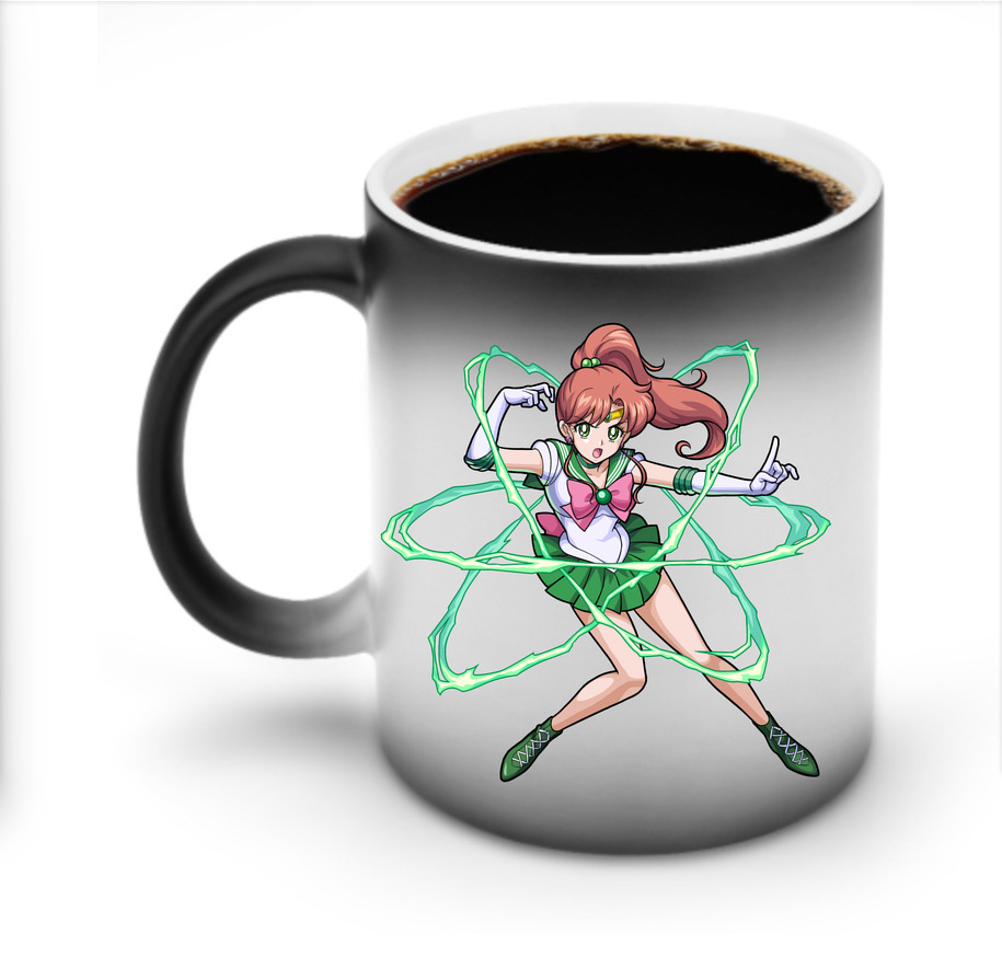 （画像用） 美少女戦士セーラームーン 木野 まこと きの まこと Sailor Moon Kino Makoto （セーラージュピター；Sailor Jupiter） 温度変色マグカップ
