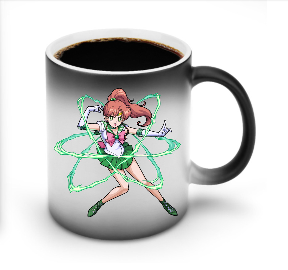 （画像用） 美少女戦士セーラームーン 木野 まこと きの まこと Sailor Moon Kino Makoto （セーラージュピター；Sailor Jupiter） 温度変色マグカップ