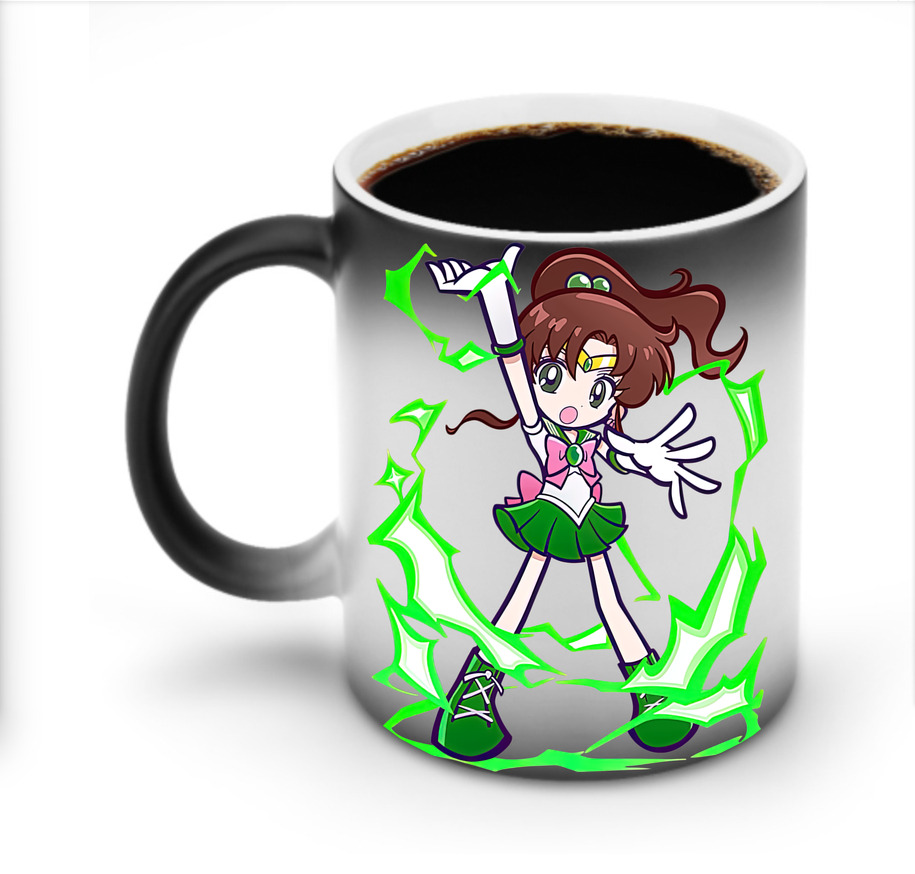 （画像用） 美少女戦士セーラームーン 木野 まこと きの まこと Sailor Moon Kino Makoto （セーラージュピター；Sailor Jupiter） 温度変色マグカップ