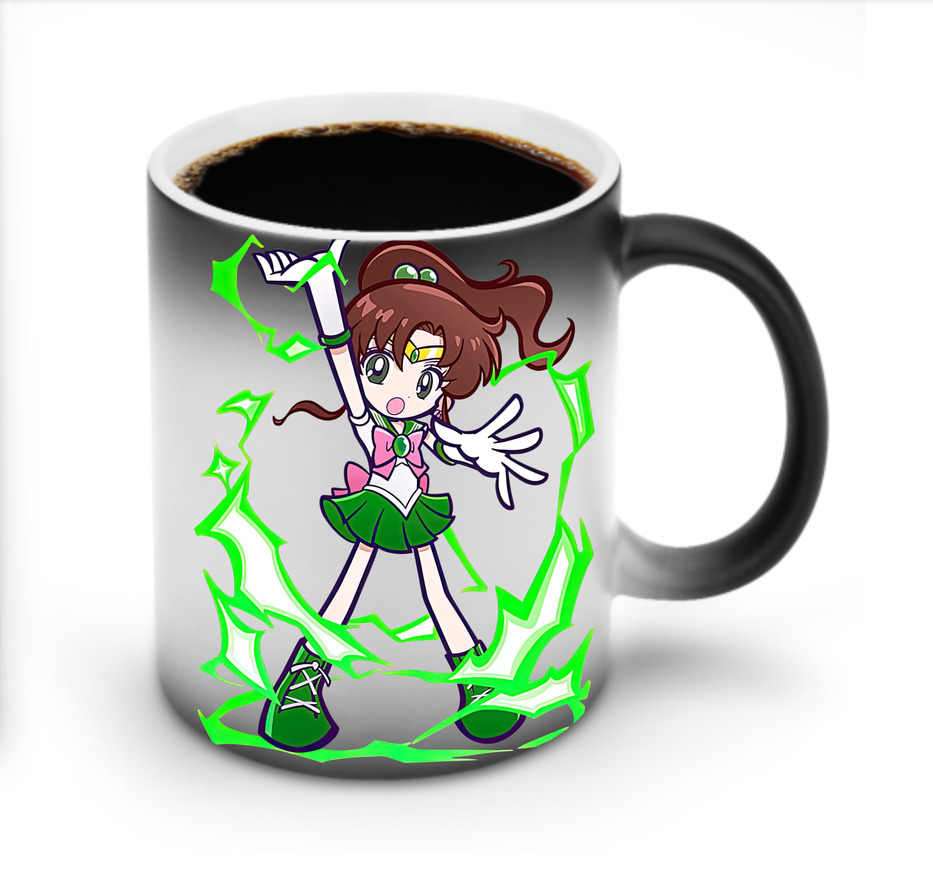 （画像用） 美少女戦士セーラームーン 木野 まこと きの まこと Sailor Moon Kino Makoto （セーラージュピター；Sailor Jupiter） 温度変色マグカップ