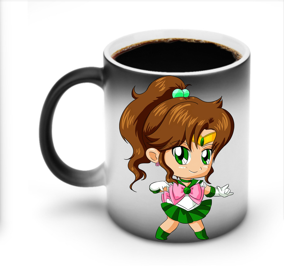 （画像用） 美少女戦士セーラームーン 木野 まこと きの まこと Sailor Moon Kino Makoto （セーラージュピター；Sailor Jupiter） 温度変色マグカップ
