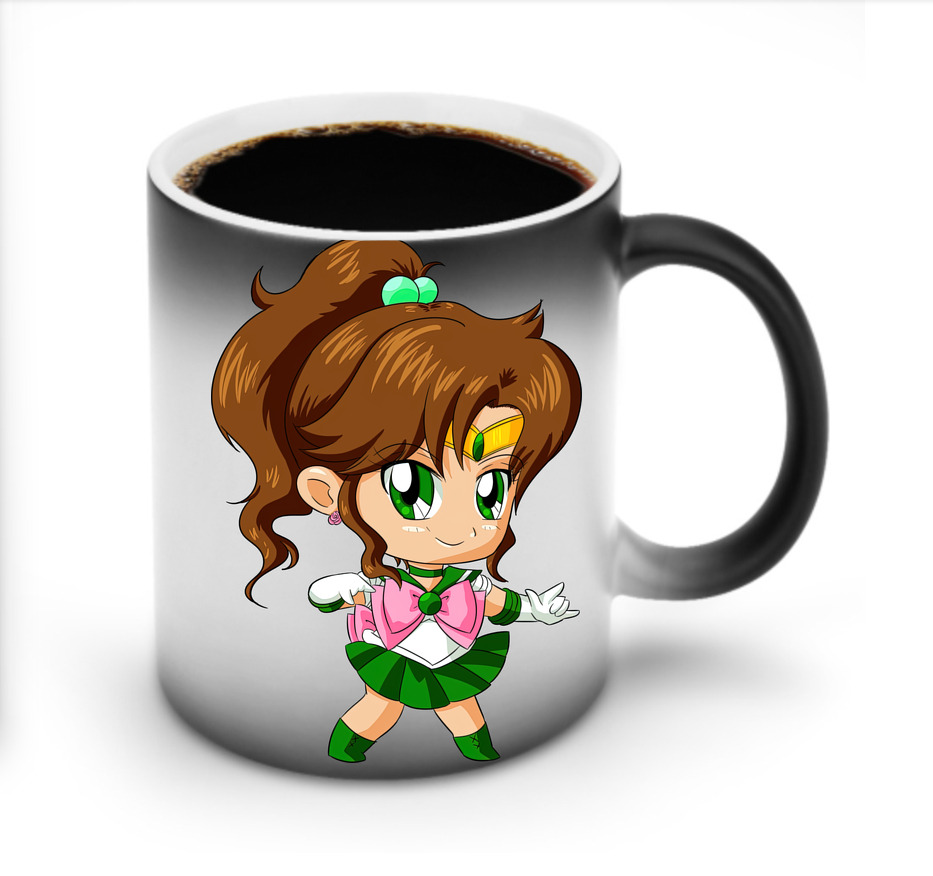 （画像用） 美少女戦士セーラームーン 木野 まこと きの まこと Sailor Moon Kino Makoto （セーラージュピター；Sailor Jupiter） 温度変色マグカップ