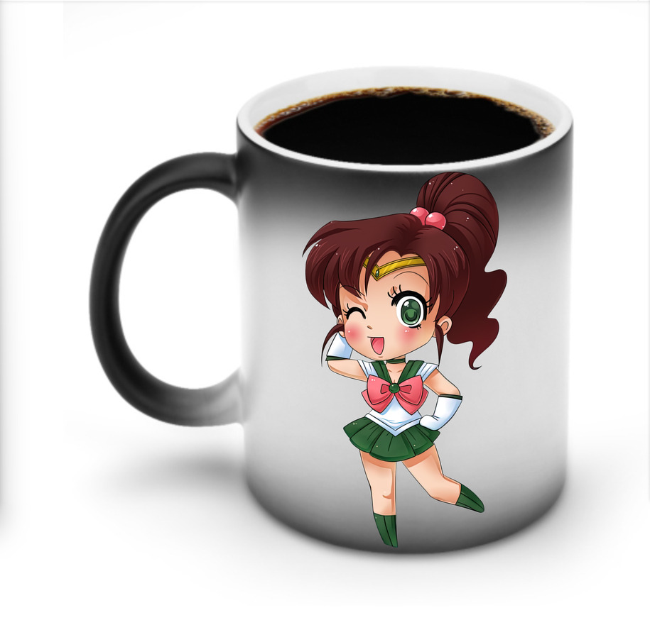 （画像用） 美少女戦士セーラームーン 木野 まこと きの まこと Sailor Moon Kino Makoto （セーラージュピター；Sailor Jupiter） 温度変色マグカップ