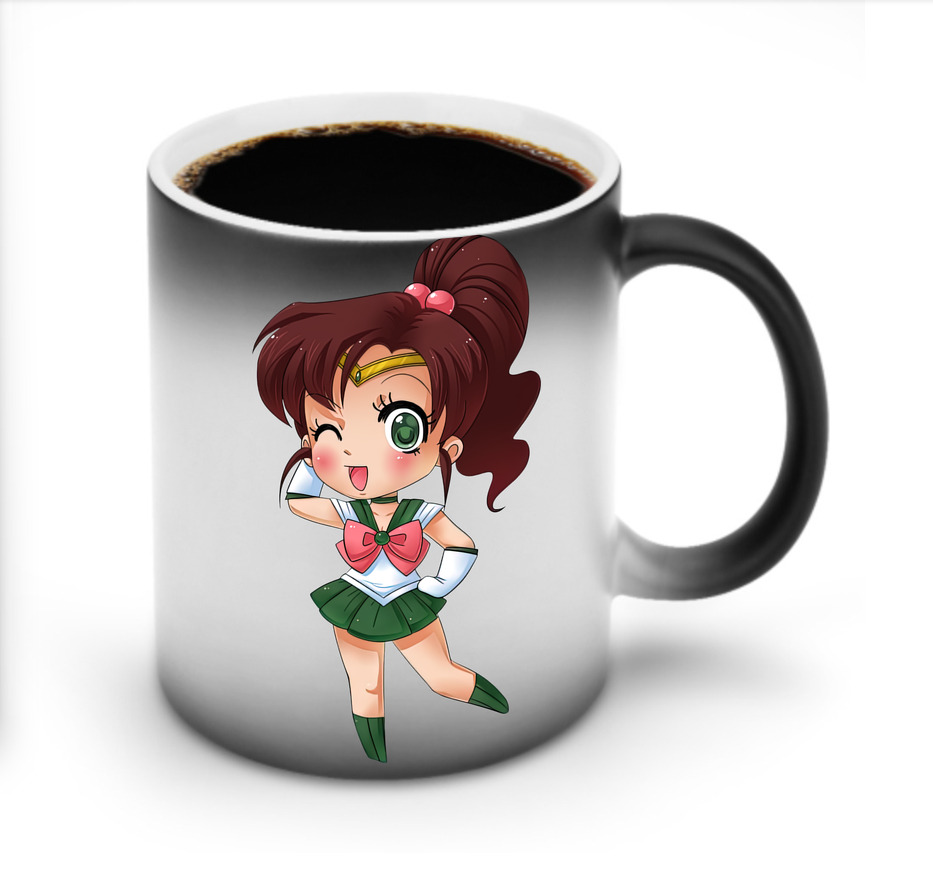 （画像用） 美少女戦士セーラームーン 木野 まこと きの まこと Sailor Moon Kino Makoto （セーラージュピター；Sailor Jupiter） 温度変色マグカップ