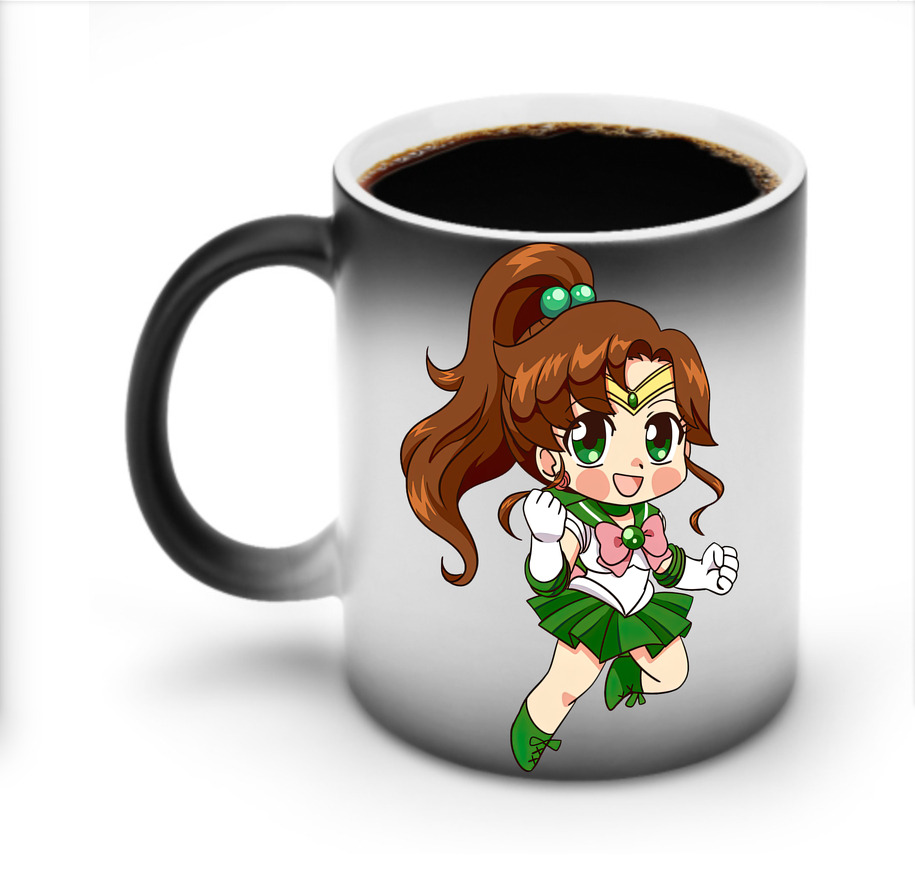（画像用） 美少女戦士セーラームーン 木野 まこと きの まこと Sailor Moon Kino Makoto （セーラージュピター；Sailor Jupiter） 温度変色マグカップ