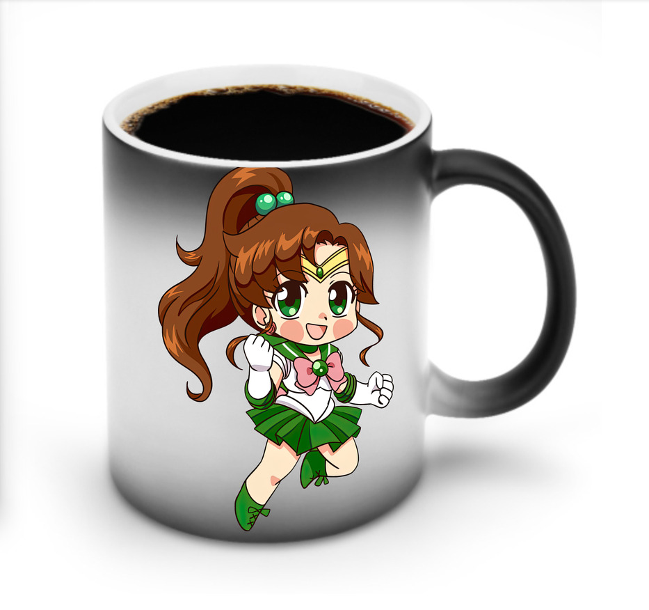 （画像用） 美少女戦士セーラームーン 木野 まこと きの まこと Sailor Moon Kino Makoto （セーラージュピター；Sailor Jupiter） 温度変色マグカップ