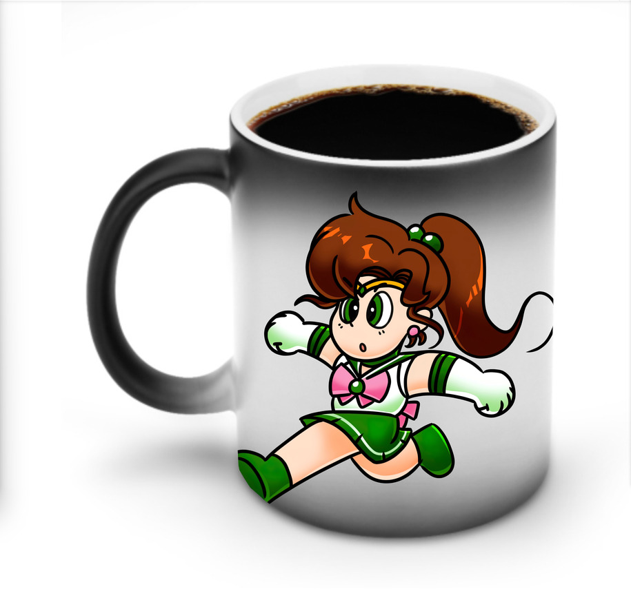 （画像用） 美少女戦士セーラームーン 木野 まこと きの まこと Sailor Moon Kino Makoto （セーラージュピター；Sailor Jupiter） 温度変色マグカップ