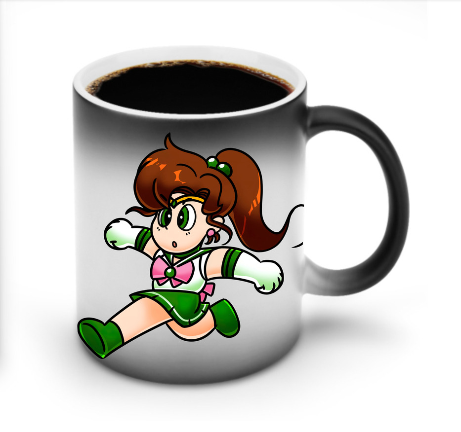 （画像用） 美少女戦士セーラームーン 木野 まこと きの まこと Sailor Moon Kino Makoto （セーラージュピター；Sailor Jupiter） 温度変色マグカップ