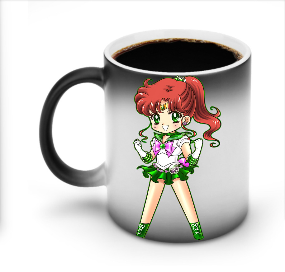 （画像用） 美少女戦士セーラームーン 木野 まこと きの まこと Sailor Moon Kino Makoto （セーラージュピター；Sailor Jupiter） 温度変色マグカップ