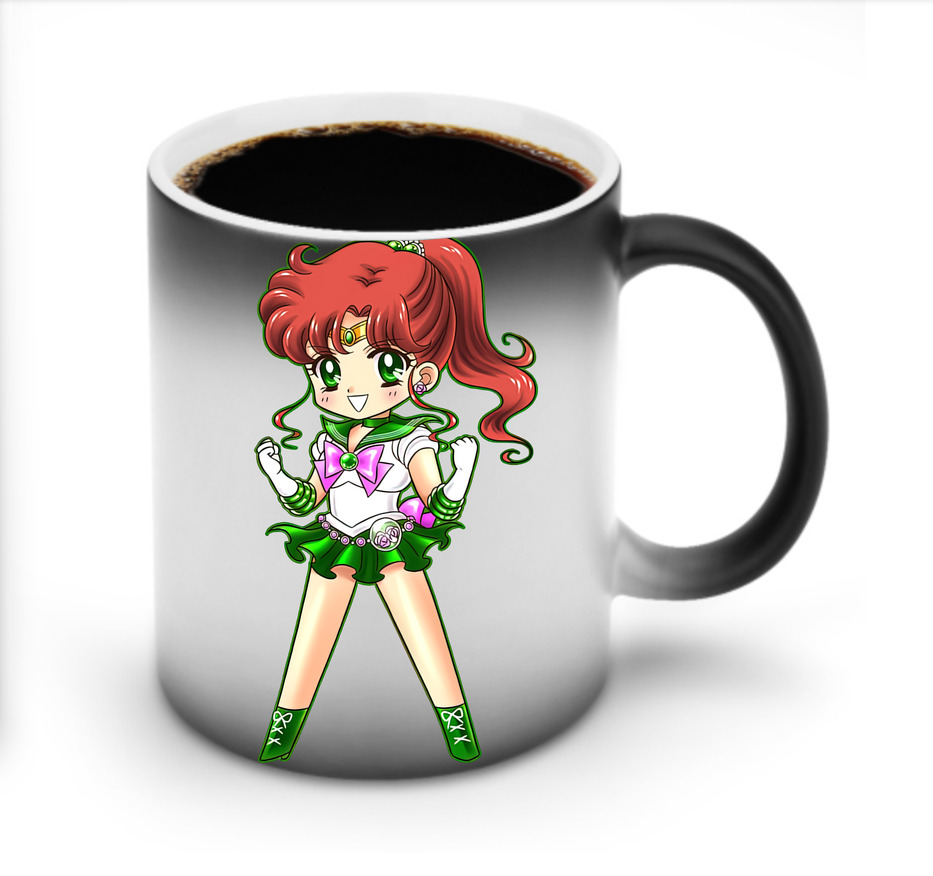 （画像用） 美少女戦士セーラームーン 木野 まこと きの まこと Sailor Moon Kino Makoto （セーラージュピター；Sailor Jupiter） 温度変色マグカップ