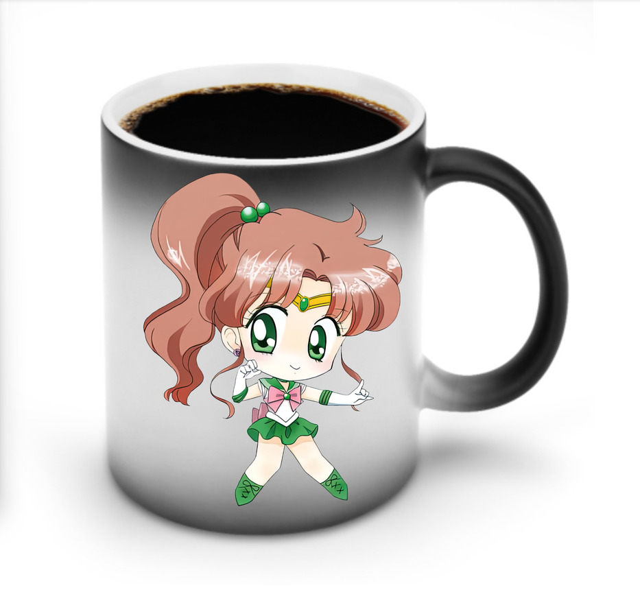 （画像用） 美少女戦士セーラームーン 木野 まこと きの まこと Sailor Moon Kino Makoto （セーラージュピター；Sailor Jupiter） 温度変色マグカップ
