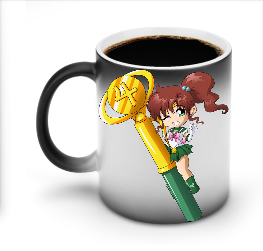 （画像用） 美少女戦士セーラームーン 木野 まこと きの まこと Sailor Moon Kino Makoto （セーラージュピター；Sailor Jupiter） 温度変色マグカップ