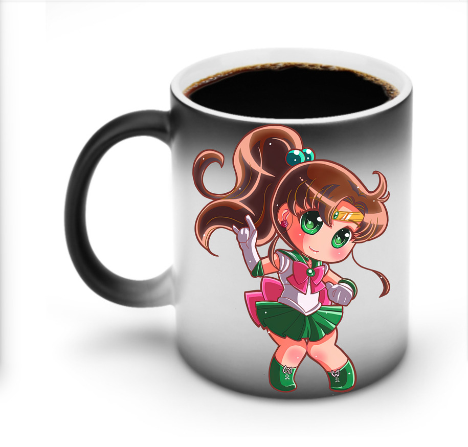 （画像用） 美少女戦士セーラームーン 木野 まこと きの まこと Sailor Moon Kino Makoto （セーラージュピター；Sailor Jupiter） 温度変色マグカップ
