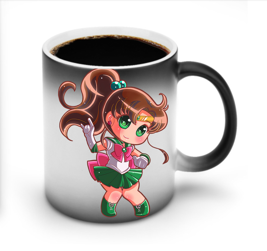（画像用） 美少女戦士セーラームーン 木野 まこと きの まこと Sailor Moon Kino Makoto （セーラージュピター；Sailor Jupiter） 温度変色マグカップ