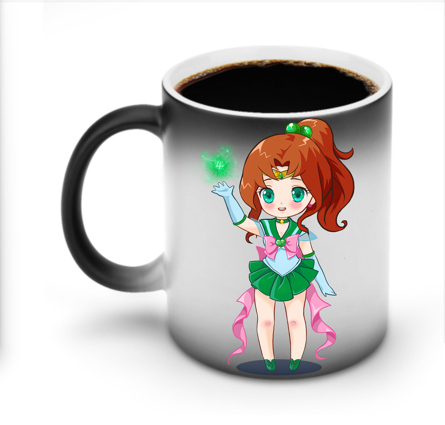 （画像用） 美少女戦士セーラームーン 木野 まこと きの まこと Sailor Moon Kino Makoto （セーラージュピター；Sailor Jupiter） 温度変色マグカップ