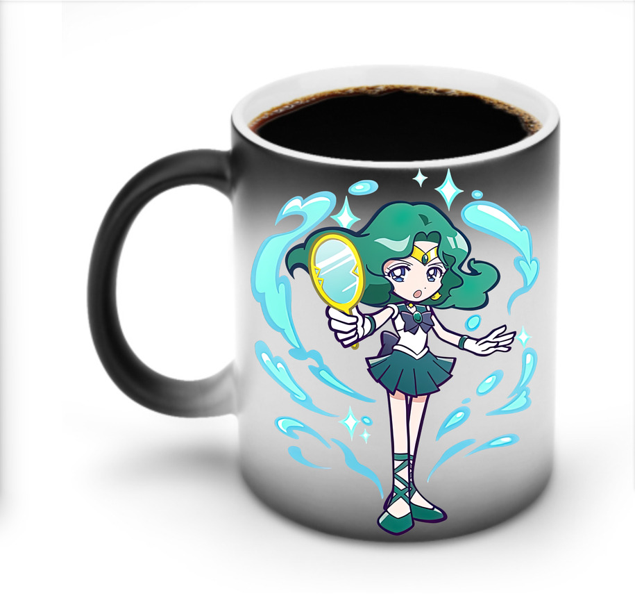 （画像用） 美少女戦士セーラームーン 海王 みちる（かいおう みちる） Sailor Moon Kaiou Michiru 温度変色マグカップ