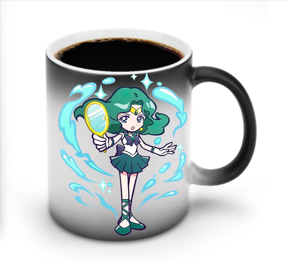 （画像用） 美少女戦士セーラームーン 海王 みちる（かいおう みちる） Sailor Moon Kaiou Michiru 温度変色マグカップ