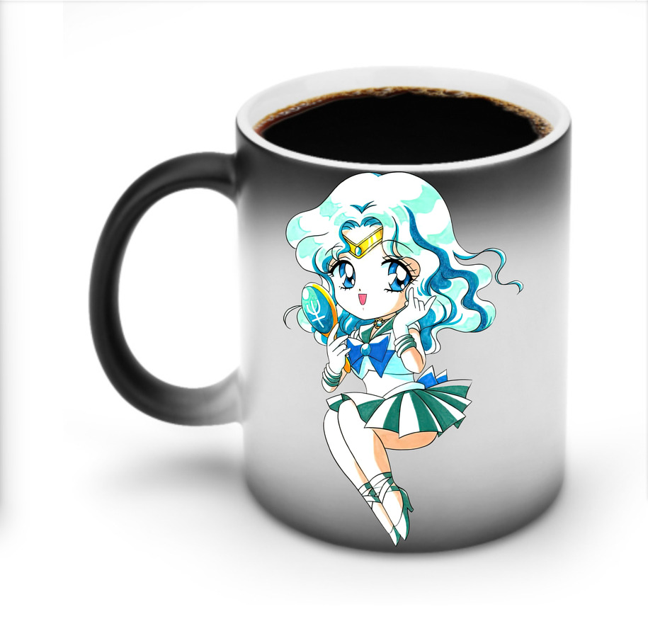 （画像用） 美少女戦士セーラームーン 海王 みちる（かいおう みちる） Sailor Moon Kaiou Michiru 温度変色マグカップ