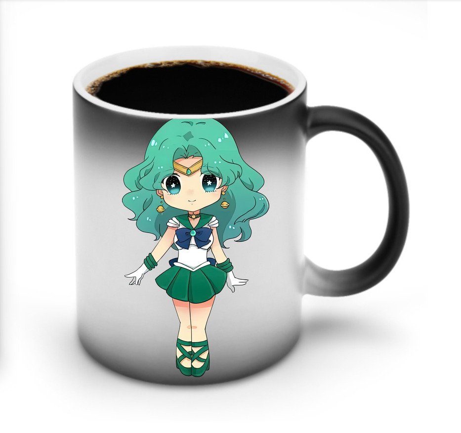 （画像用） 美少女戦士セーラームーン 海王 みちる（かいおう みちる） Sailor Moon Kaiou Michiru 温度変色マグカップ
