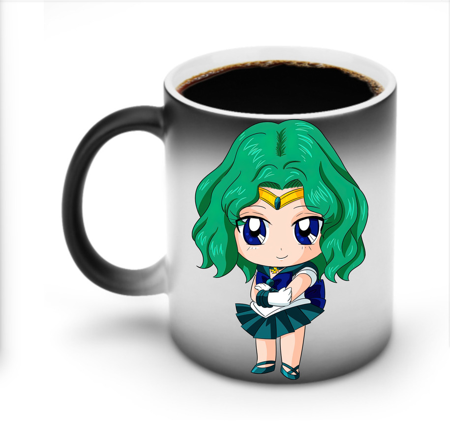 （画像用） 美少女戦士セーラームーン 海王 みちる（かいおう みちる） Sailor Moon Kaiou Michiru 温度変色マグカップ