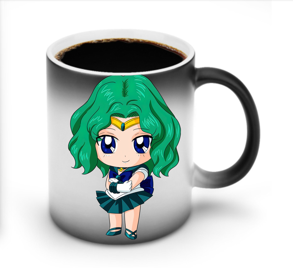 （画像用） 美少女戦士セーラームーン 海王 みちる（かいおう みちる） Sailor Moon Kaiou Michiru 温度変色マグカップ