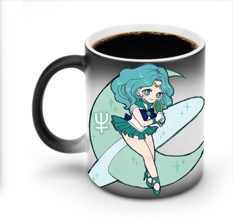 （画像用） 美少女戦士セーラームーン 海王 みちる（かいおう みちる） Sailor Moon Kaiou Michiru 温度変色マグカップ