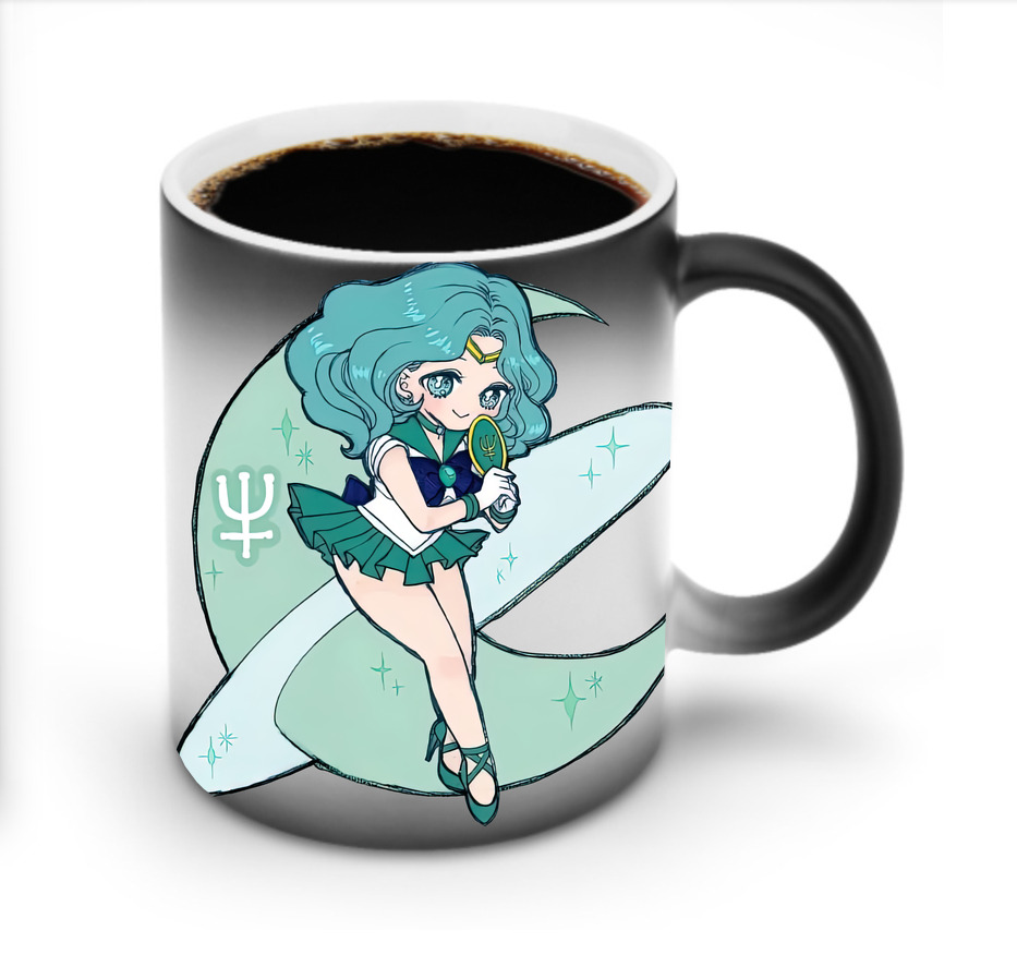 （画像用） 美少女戦士セーラームーン 海王 みちる（かいおう みちる） Sailor Moon Kaiou Michiru 温度変色マグカップ